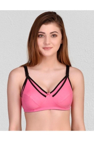 zourt-pink-cotton-non-padded-womens-everyday-bra-pack-of-1-none