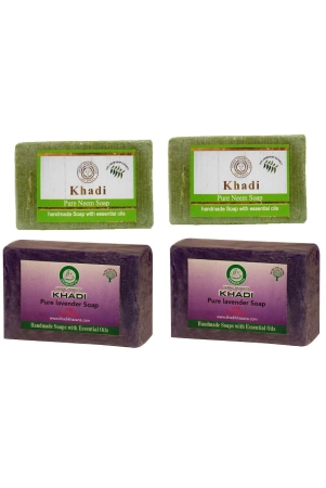 khadi-herbal-neem-lavender-soap-125-gm-pack-of-4