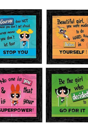 indianara-girl-kids-motivational-quotes-framed-wall-hanging-laminated-paintings-matt-art-prints-without-glass-set-of-4-multicolor