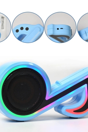 6068 Mini Portable Music Note Shape Speaker Subwoofer Colorful Musical Note LED Lighting Sound For Creatives Gift Computer Phone Sound Equipment Bluetooth speaker (Media Player)