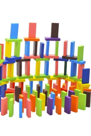 thriftkart-51pcs-colors-wooden-standard-competition-domino-children-early-educational-toys-multi-colour