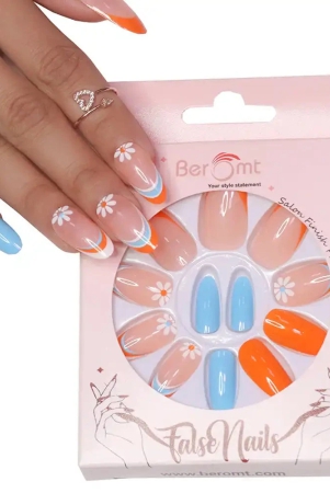 plain-french-tips-nail-kit-included-orange