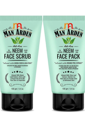 man-arden-anti-acne-neem-face-pack-face-scrub-100g-each