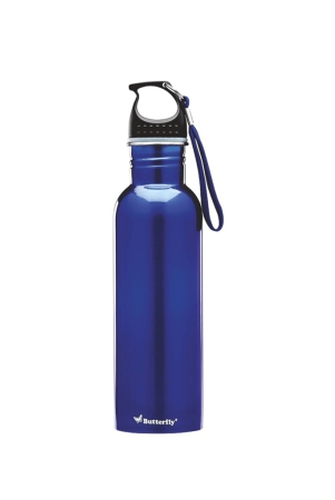 Butterfly Stainless Steel Water Bottle, 750ml, Blue