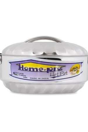 homepro-double-wall-insulated-3500-ml-silver-steel-serve-casserole-set-of-1-3500-ml-silver