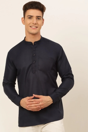 jompers-mens-navy-blue-solid-cotton-short-kurta-xxl-navy-blue