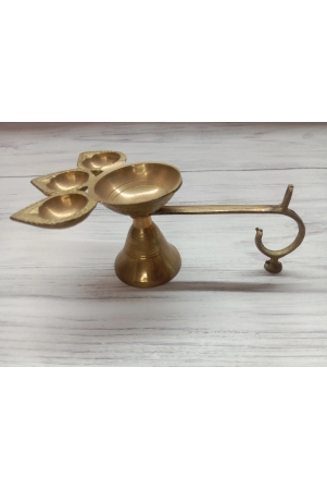 vrinda-metal-art-teen-batti-diya-aarti-full-brass-deepak