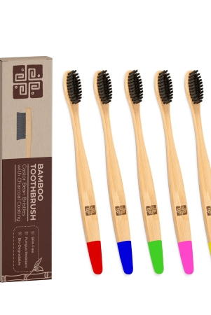 Bamboo Toothbrush (Long)-Pink