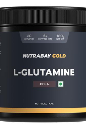 nutrabay-gold-l-glutamine-supplement-powder-180g-cola-flavor-post-workout-amino-acid-for-muscle-growth-recovery