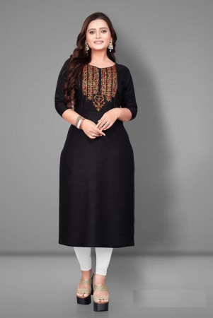 rangrasiya-black-rayon-womens-straight-kurti-pack-of-1-none