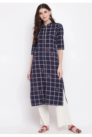 vbuyz-navy-cotton-straight-kurti-3xl