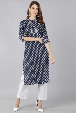 kipek-navy-blue-cotton-womens-straight-kurti-pack-of-1-none