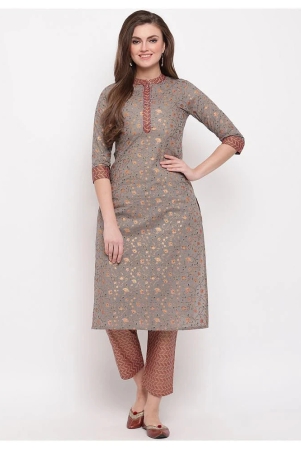 vbuyz-grey-cotton-straight-kurti-xxl