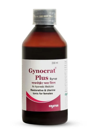 Cratus Gynocrat Plus Syrup 200ml -(Pack of 4) Hormonal Imbalance Supplement and Ayurvedic Uterine Tonic for Women, helps in Period Pain Relief and Irregular periods, White Discharge Medicine for 