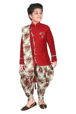 ahhaaaa-ethnic-wear-sherwaniindo-western-and-printed-dhoti-pant-with-dupatta-for-kids-and-boys-none