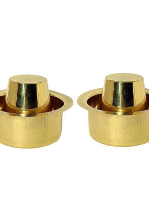 a-h-enterprises-brass-single-walled-coffee-set-170-ml-pack-of-2-gold