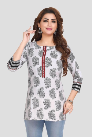 meher-impex-cotton-printed-straight-womens-kurti-white-pack-of-1-none