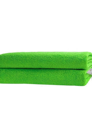 softspun-microfiber-cloth-2-pcs-30x30-cms-340-gsm-green-thick-lint-streak-free-multipurpose-cloths-automotive-microfibre-towels-for-car-bike-cleaning-polishing-washing-detailin