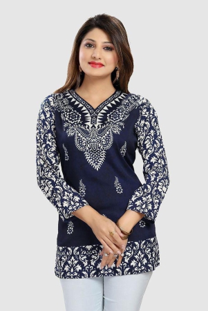 meher-impex-blue-crepe-womens-tunic-pack-of-1-none