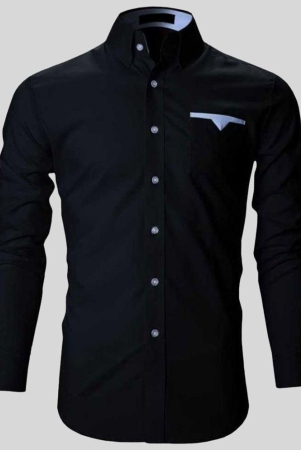 life-roads-black-cotton-slim-fit-mens-casual-shirt-pack-of-1-none