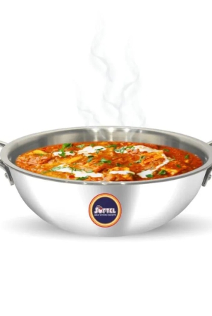 softel-tri-ply-stainless-steel-kadhai-with-removable-handle-gas-induction-compatible-silver-1-pc-26-cm