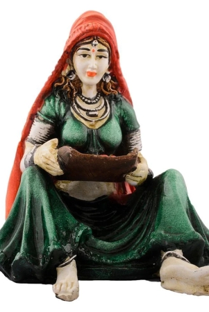 ecraftindia-green-polyresin-figurines-pack-of-1