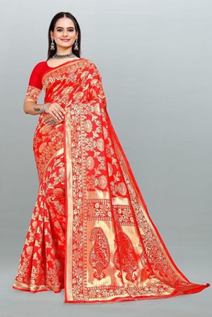 om-shantam-sarees-red-banarasi-silk-saree-with-blouse-piece-pack-of-1-red