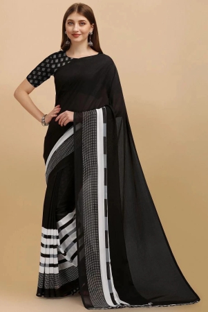 leelavati-black-georgette-saree-with-blouse-piece-pack-of-1-black