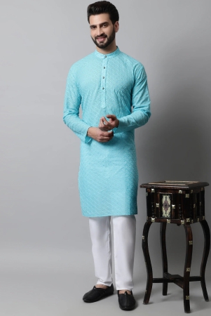 jompers-men-sky-blue-chikan-kurta-only-xl-blue