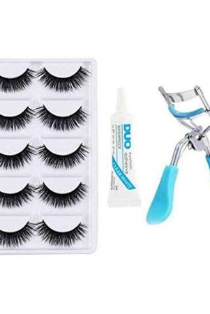 lenon-5-pair-false-eyelash-1-eye-glue-1-eyelash-curler-pack-of-7-7