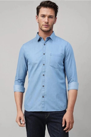 urbanmark-100-cotton-slim-fit-solids-full-sleeves-mens-casual-shirt-light-blue-pack-of-1-none