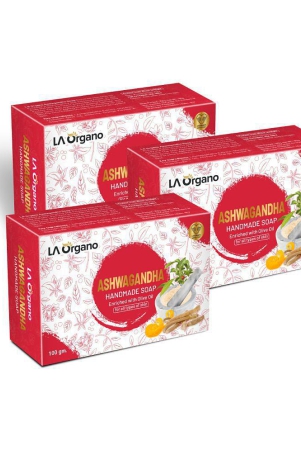 la-organo-ashwgandha-handmade-natural-bath-soap-orange-bathing-bar-100-g-pack-of-3