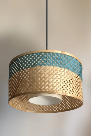 bamboo-pendant-lamp-minimalist-hanging-lamp-handmade-light-fixture-sustainable-chandelier-asian-scandinavian-lamp-blue