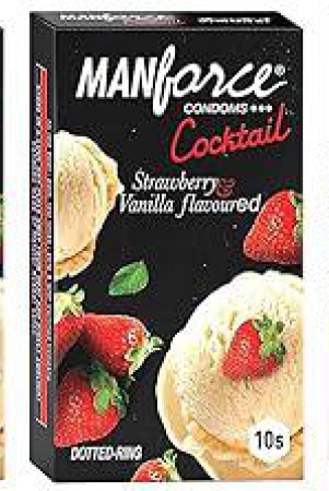 manforce-cocktail-condoms-dotted-rings-strawberry-vanilla-flavoured-10-pcs-x-pack-of-5