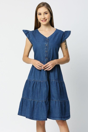 cefalu-denim-solid-knee-length-womens-shirt-dress-blue-pack-of-1-none