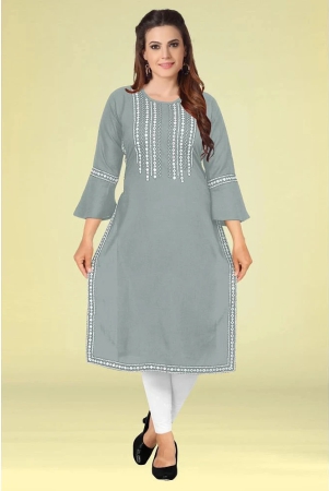 kapadia-grey-rayon-womens-straight-kurti-pack-of-1-none