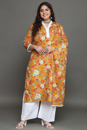 tissu-cotton-printed-kurti-with-palazzo-womens-stitched-salwar-suit-yellow-pack-of-1-none