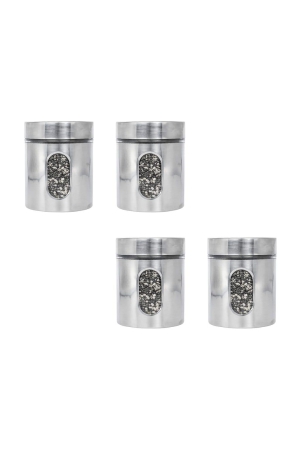 Femora Femora Glass Window Jars for Kitchen Storage Kitchen Storage Jars with Glass Window, 700 ml, Set of 4