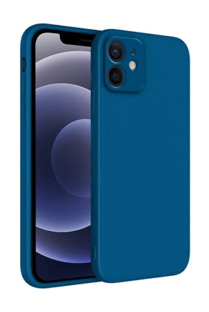 Winble iPhone 12 Mini Back Cover Case Liquid Silicone (Blue)