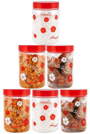 pearlpet-red-polyproplene-food-container-pack-of-6-red