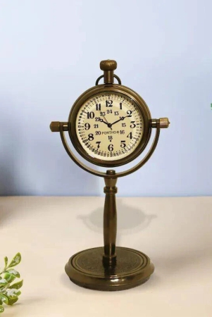 antique-brass-desk-clock-vintage-tabletop-gift-with-quartz-movement-brown