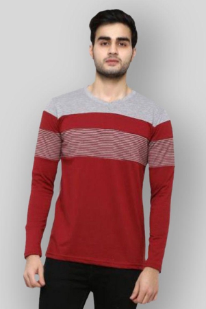 gentino-maroon-cotton-blend-regular-fit-mens-t-shirt-pack-of-1-none