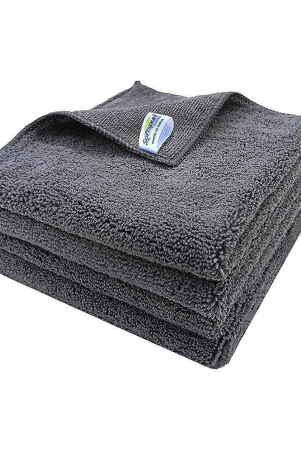 softspun-microfiber-high-loop-cleaning-cloths-40x40-cms-4-pcs-towel-set-380-gsm-grey-thick-lint-streak-free-multipurpose-cloths