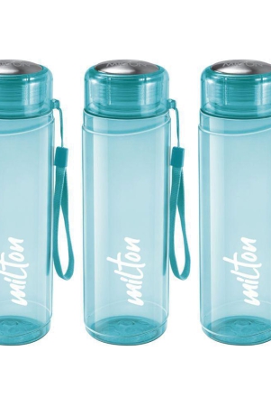 milton-hector-1000-pet-water-bottle-set-of-3-1000-ml-each-blue-recyclable-reusable-bpa-free-food-grade-leak-proof-gym-office-home-kitchen-treking-travel-hiking-bl