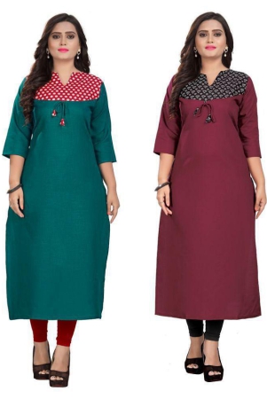 rangrasiya-maroon-cotton-straight-kurti-xxl