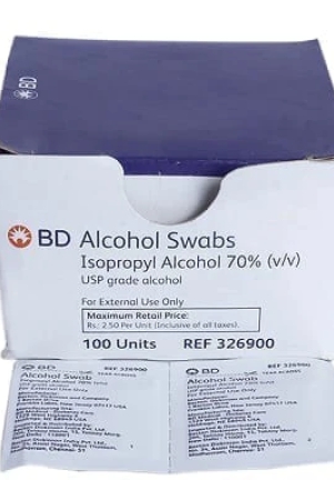 BD Alcohol Swab 100's