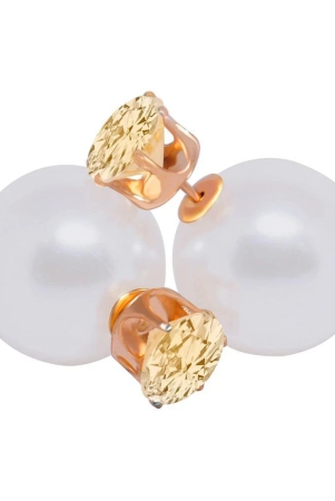 romp-fashion-double-sided-pearl-with-shining-champagne-crystal-fancy-stud-earrings-for-girls-and-women-golden