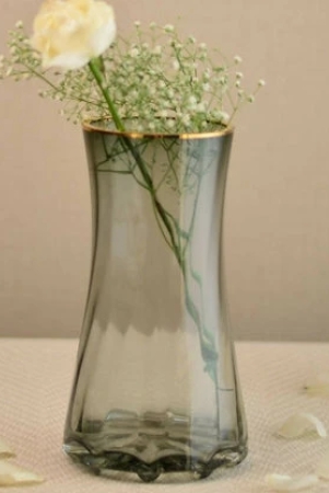 elate-glass-vase-with-gold-rim-grey