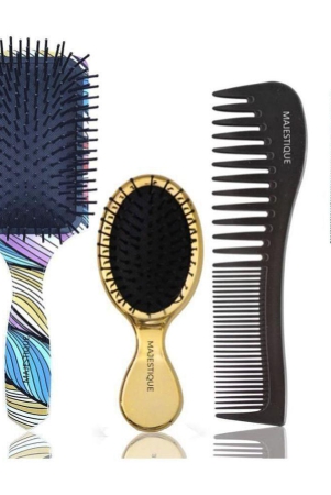 majestique-hair-brush-set-4pcs-detangling-brush-wideteeth-and-tail-comb-suit-for-women-men-kids