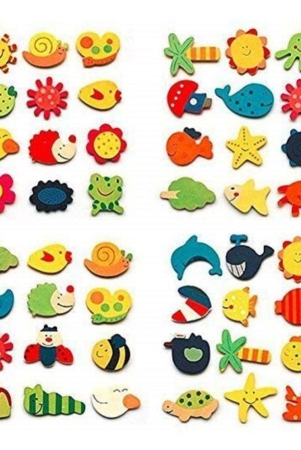 fridge-magnets-wooden-nature-theme-magnets-for-toddlers-create-a-scnet-magnetic-birthday-party-return-gift-for-kids-playset-of-48-multicolor